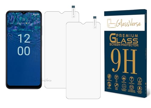 Image of GlassVerse PureView Tempered Glass for Nokia G310 | Crystal Clear, 9H Hardness Screen Protector, Edge to Edge, Case Friendly, Hassle-less Installation Kit Included. (Pack of 2)