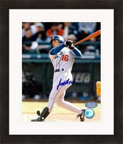 Sports Memorabilia Autograph Warehouse 410513 Paul Loduca Autographed 8 x 10 in. Photo Los Angeles Dodgers Matted & Framed