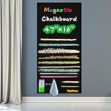 OIZUMI Magnetic Chalkboard Contact Paper for Wall 47'×18'Self Adhesive Blackboard Wall Paper Sticker,Suitable for use as Bulletin Boards, to-do Lists, and Home Graffiti Walls at Home or School