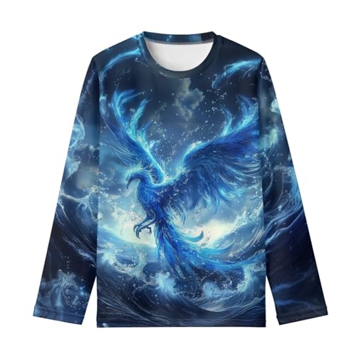 HUIACONG Boys Long Sleeve Tee Shirt Kids Children Graphic Tee for Girls