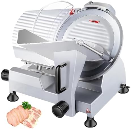 Electric Deli Meat Slicer with Adjustable Thickness, Precision Cutting for Meat, Vegetables & Fruits - Perfect Kitchen Tool for Home Chefs