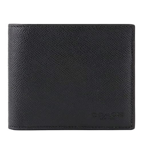 Coach Men's 3 In 1 Wallet (Crossgrain Leather, Black) #TOP8