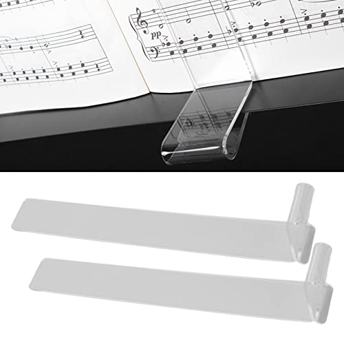 Music Stand Clips, Clear Reading Music Page Holder Clip for Lectures - Image 2