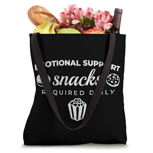 Bolso tote divertido Emotional Support Snacks miniatura 4