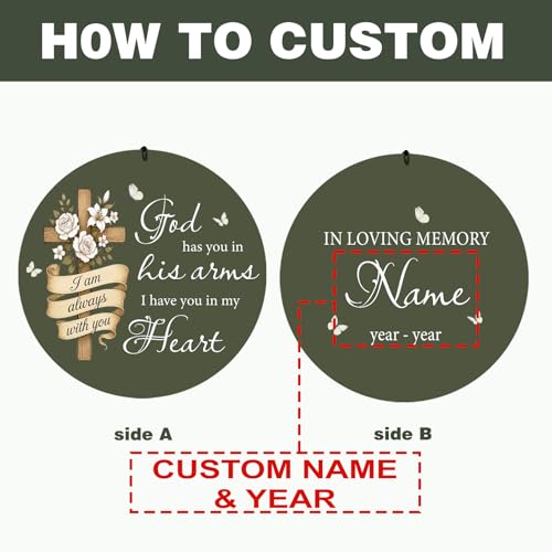 Image of Personalized Memorial Wind Chimes for Outside, Sympathy Gifts Wind Chime for Loss of Loved One, Beautiful Decor with Deep Tone, Ideal for Funeral, Remembrance & Bereavement, Produced in Texas