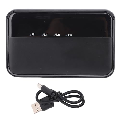 Fockety Punto de Acceso WiFi Móvil 5G, Dispositivo WiFi Portátil de Alta Velocidad de 900 Mbps con Batería de 10000 MAh y 16 Dispositivos Conectados para Viajes, Negocios, Dormitorio,