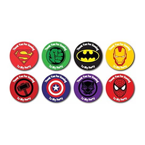 Epic Modz Superhero Birthday Party Stickers Cover