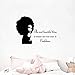 Tribal Femme Africaine Citation Wall Art Stickers Décor Belle Afro Fille Vinyle Wall Sticker Home Room Stickers Décoration 81X56Cm