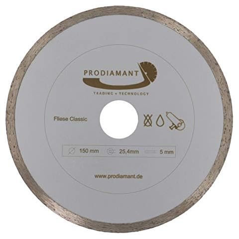 PRODIAMANT Diamond cutting disc tile 150 mm x bore with ring on 25.4 mm diamond cutting disc 150 mm Cover
