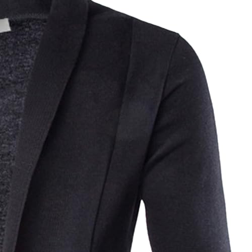 Men's Soft Open Front Cardigan Sweater Shawl Collar Slim Fit Cardigan Sweater Shawl Collar Open Front Knit Sweater4