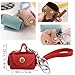 KuuGuu 6 PCS Mini Backpack Keychain Super Smalls Makeup Bag Cute Coin Wallet PU Leather Lipstick Bag Card Holder Data Cable Organizer Fashion Bag Charms Y2k Accessories for Women Girls (Style 6)