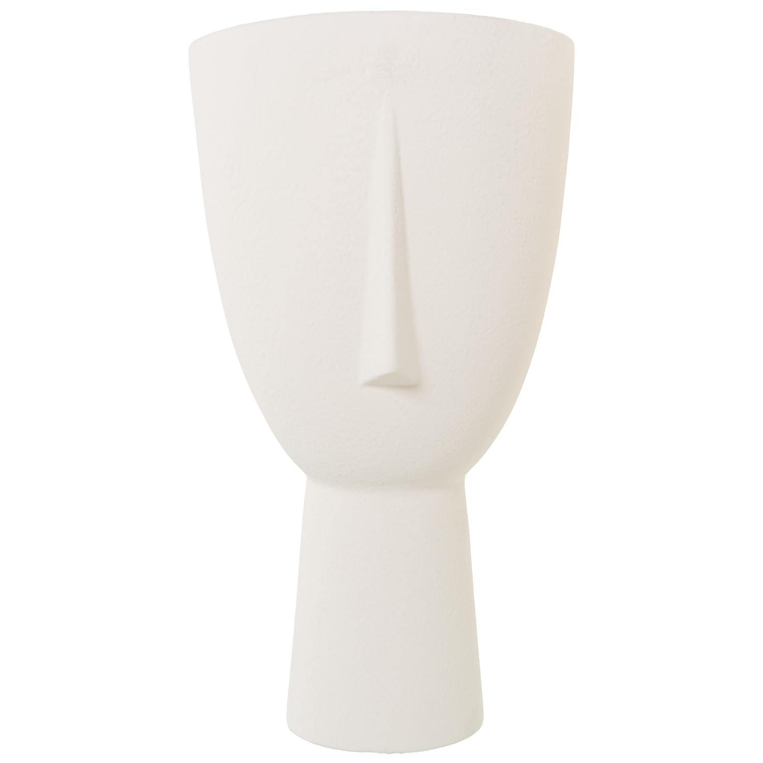 JARRÓN CERAMIC 46 CM RAW ROSTRO MATE_° 24x46 CM BASE: °12.5 cm