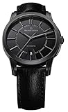 Gehäuse: Edelstahl matt - black-black - PVD-Beschichtung schwarz - Durchmesser 40 mm (ohne Krone) 42 mm (mit Krone) - Höhe/Dicke 12 mm - Gesamtgewicht 85 g - Wasserdicht bis 50 Meter (5 ATM)