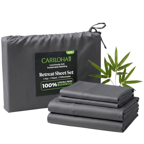 Cariloha Retreat Sheet Set - Bamboo Lyocell - Laguna Blue - King