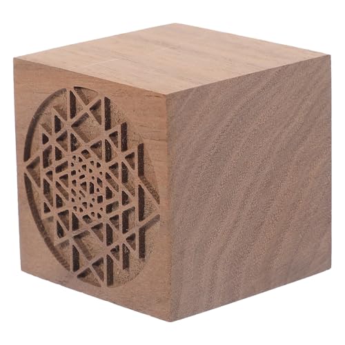 Difusor aromático eléctrico de madera en forma de cubo