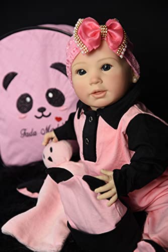 Bebe Reborn Pandinha Fada Boneca Realista Menina