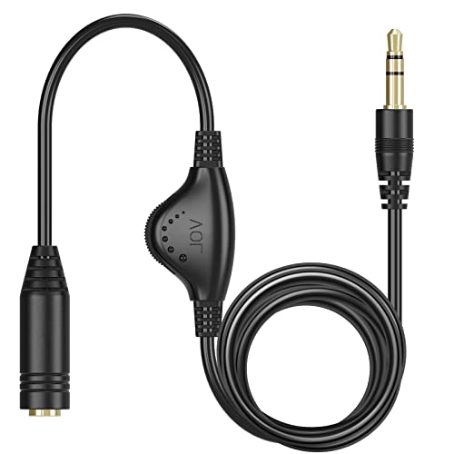 image for PChero 6.6 FT Extension Cable with Volume Control, 3.5mm Male to 3.5mm