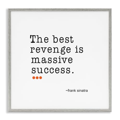 Motivational Landscape Quote Success, 24 x 24 Inch Framed Giclée Print