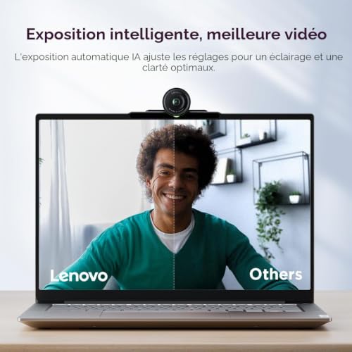 Webcam Lenovo 4XC1Q25245 – 4MP, 1920 x 1080 pixels, USB-C - vue 8