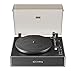Crosley CR6046A-BKSL Stave 2-Speed Bluetooth Record Player Turntable with Built-in Speakers, Black