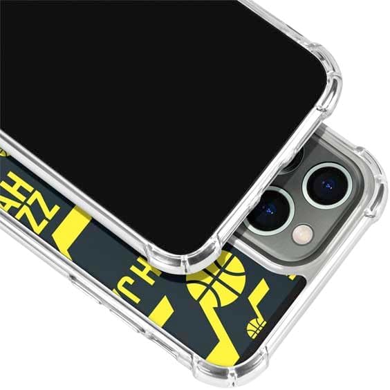 Skinit Clear Phone Case Compatible with iPhone 13 Pro - Officially Licensed NBA Utah Jazz Blast Design