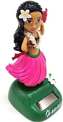 U-M Solar Powered Hawaiian Hula Girl - Solar Dancing Hawaiian Girl Dance Figure Toy Car Dashboard Hula Dancer Figure Decoration Ornament Professional and Attractive