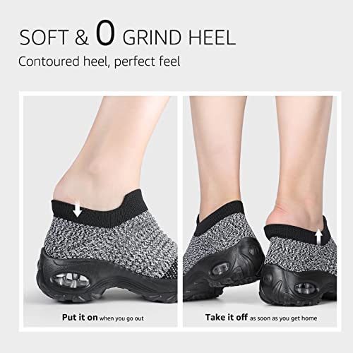Stq B07QPWJ9TH Women'S Walking Shoes Sock Sneakers Mesh Slip thumb #6