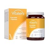 Vitaler’s Curcumin 500 mg + Piperin 5 mg - 60 Kapseln, Vegan, 2 Monate Nahrungsergänzung, ohne Konservierungsstoffe, reine Zusammensetzung
