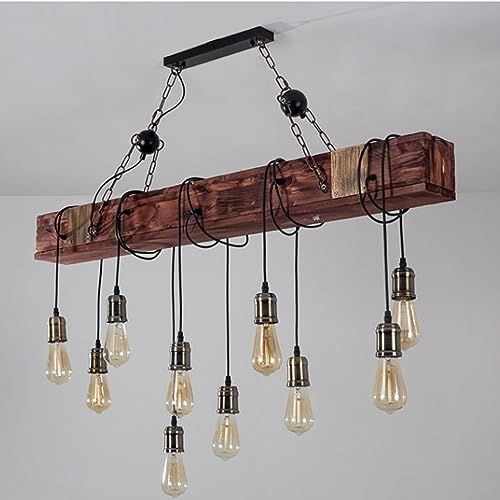 Lustre suspendu rétro noir E27 au design industriel chic et modulable - 4