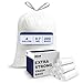 Plasticplace 4 Gallon Trash Bags │ 0.7 Mil │ Drawstring White Garbage Can Liners │ 17" x 16" (200 Count)