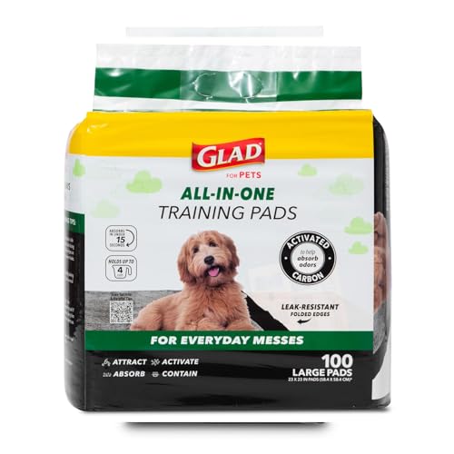 Glad for Pets Black Charcoal Puppy Pads