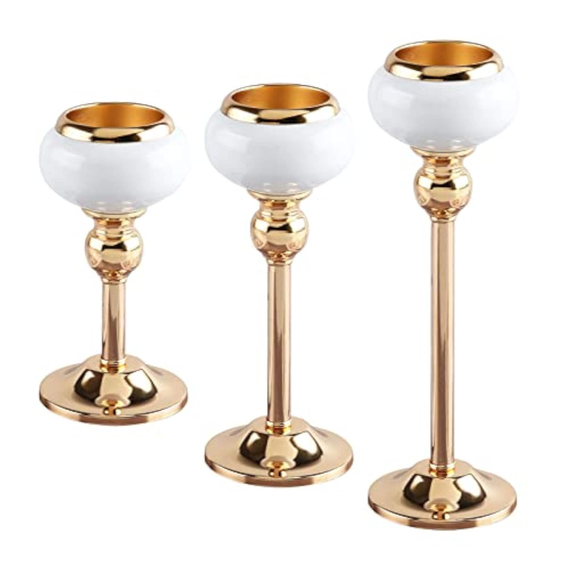 Metal Candle Holders Candelabra Stand Pillar Fireplace Table Decor