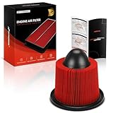 A-Premium High-performance, Pre-oiled Engine Air Filter Compatible with Ford & Lincoln - E-150,