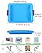 KeepingcooX Non Stick Silicone Brownie Baking Pan with Handles - Rectangular Cookie Baking Sheet/Jelly Roll Tray Set Nonstick, Cleaned in Dishwasher, 13x8 in, Random Color