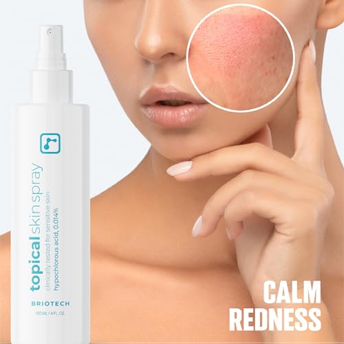 Image of BRIOTECH Topical Skin Spray, Pure HOCl, Tattoo & Piercing Aftercare, Sea Salt Cleansing Solution, TSA Approved Travel Size, Hypochlorous Acid Facial Mist, Skin Care Relief for Bumps Scars & Blemishes