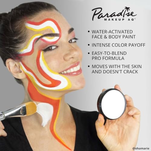 Image of Mehron Makeup Paradise AQ - OLIVE, Water-Activated Face & Body Paint