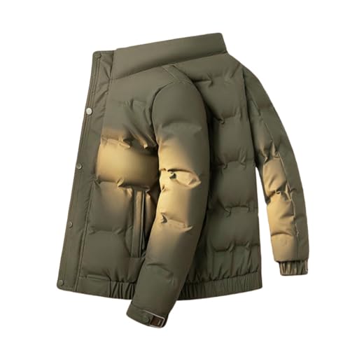 Manteau court homme col montant la veste ample idéale pour vos sorties urbaines en hiver