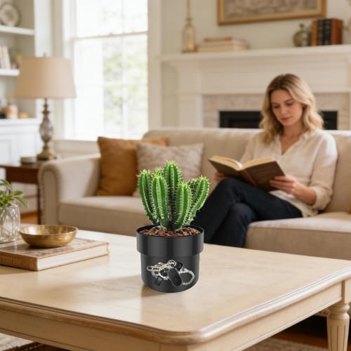 Bijoux et objets de valeur en sécurité dans ce pot de fleurs secret - 6