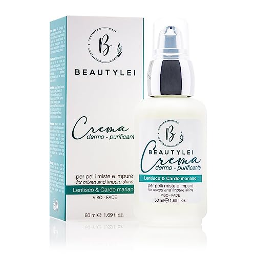 BEAUTYLEI |BIO Crema Antiacné Combate Espinillas Puntos Negros Rostro Cuerpo Manchas Cara Cicatrices Acné Adolescentes Cuidado Facial Hidratante para Mujeres y Hombres Contra mosquitos MADE IN ITALY