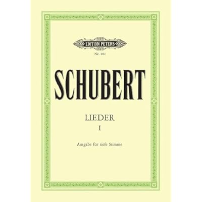 Schubert: Lieder, Band 1 (Tiefe Stimme) (Songs, Vol. 1 (Low Voice) (EP20C)