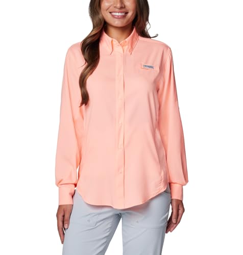 Columbia Women’s PFG Tamiami™ II Long Sleeve Shirt, Tiki Pink, Medium