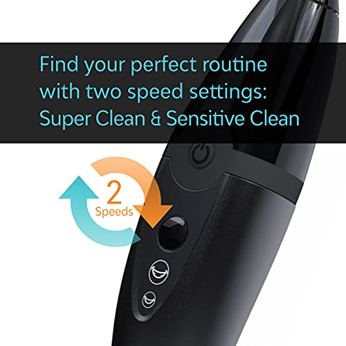 Tao Clean Umma Diamond Sonic Toothbrush And Cleaning Station, Electric Toothbrush With Patented Docking Technology, Ergonomic Handle, Dual Speed Settings, Black #TOP4