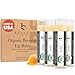 Lip Balm - Organic Pack of 4 Tubes Unflavored Original Moisturizer to Repair for Dry, Chapped and Cracked Lips With The Best Natural Ingredients - Great Gifts for Christmas and Stocking Stuffers