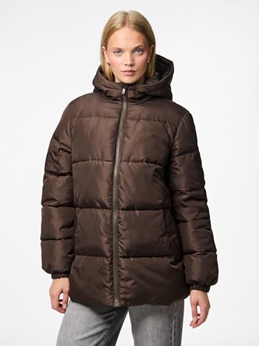 PIECES Pcmaddie Puffer Jacket doudoune légère et chaude col montant