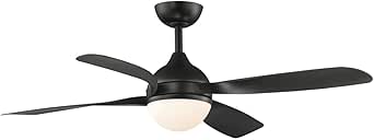 Maxim Lighting 88811BK Bola - Ceiling Fan with Light Kit-16.25 Inch Tall and 52 Inch Wide, Finish Color: Black