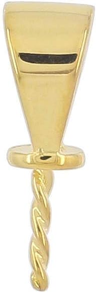 egemmall 1PC Sterling Silver Pendant Bail Clasp with Pearl Cup Pin