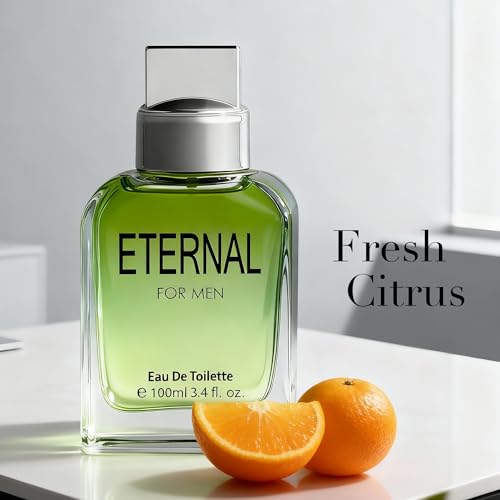 Image of ETERNAL-for men, Men's Cologne Gift, Long Lasting EDP, Aura of Elitism & Modern Style, Perfume for Business, Commute and Casual Use, 3.4 Fl Oz