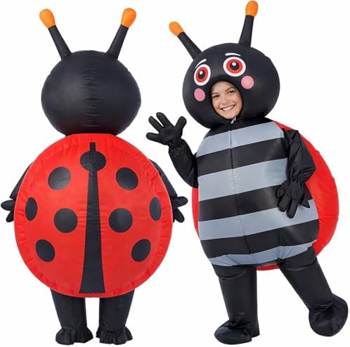 Halloscume Ladybug Inflatable Costume for Adults Ladybug Full Bod...