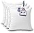 Foamily Set of 4-18 x 18 Premium Hypoallergenic Stuffer Pillow Inserts Sham Square Form Polyester, 18" L X 18" W, Standard/White