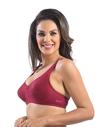Image of SONARI Cristina Women's Non-Padded Wire-Free T-Shirt Bra| Medium Coverage, Cotton Polyester Bra with Regular Comfort Fit